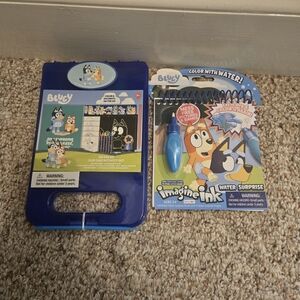 Bluey Imagine Ink Water Surprise Set And On The  GO Clip Case
